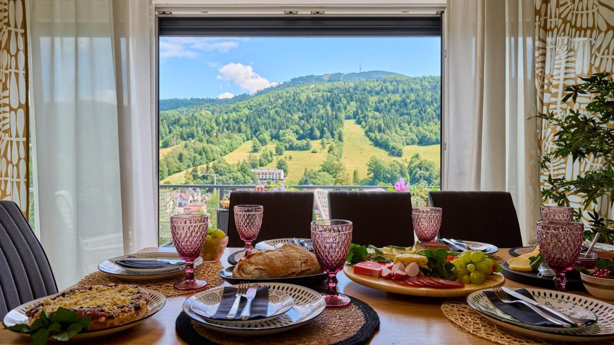 Elegance Szczyrk Apartament Z Widokiem Na Skrzyczne I Kominkiem Экстерьер фото